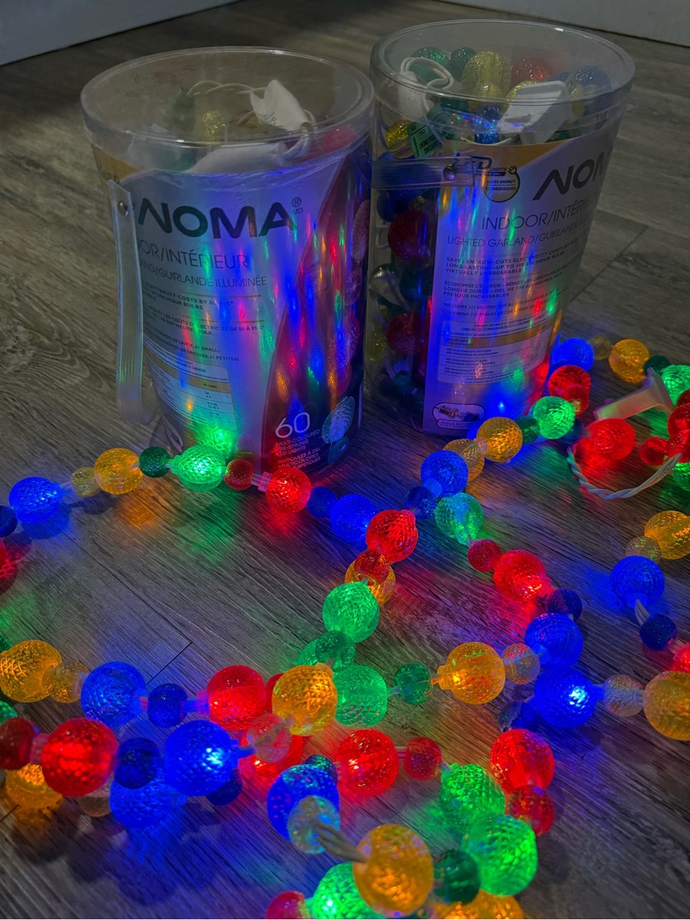 3 Sets of Multicolor Indoor LED String Lights